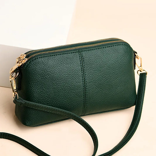 Women's Bag 2025 New Fashion Korean Edition Trendy Single Shoulder Bag Versatile Multi Layer Handheld Small Messenger Purse