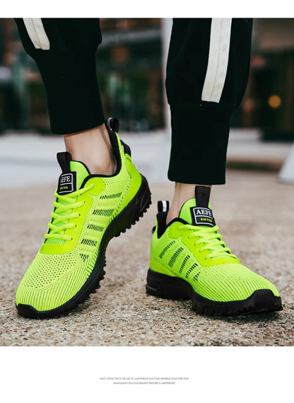 High Quality Men's Running Shoes Summer Sports Marathon Shoes Men Gym Sneakers Orange Trendy Sneakers Men zapatillas de hombre