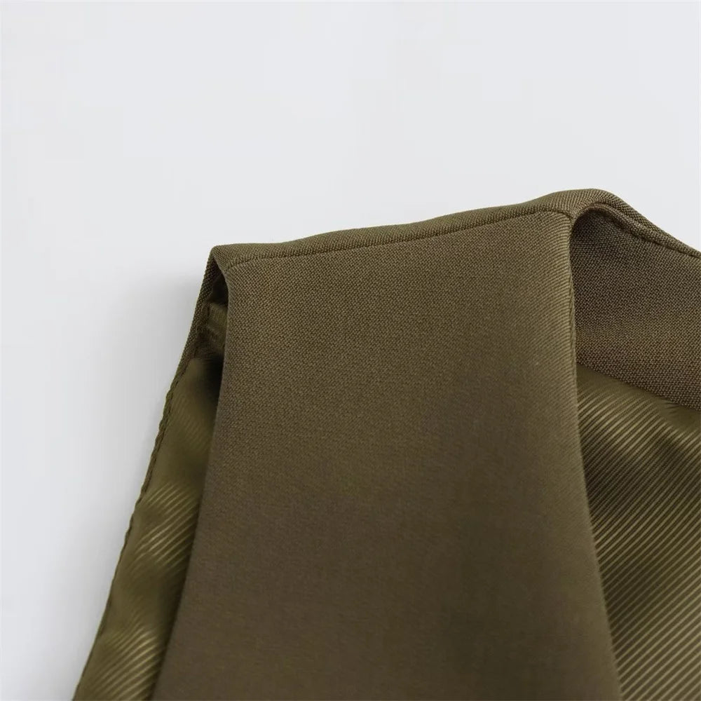 Autumn/Winter New Women's Wear New Fashion Style Slim Fit Short Tank Top Vest Wide Leg Pants Set