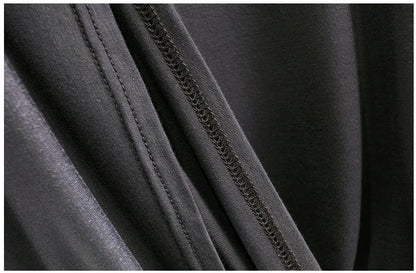 Spring Summer Hooded dress half sleeves Modal Casual Loose Long dress Solid colors female clothing streetwear