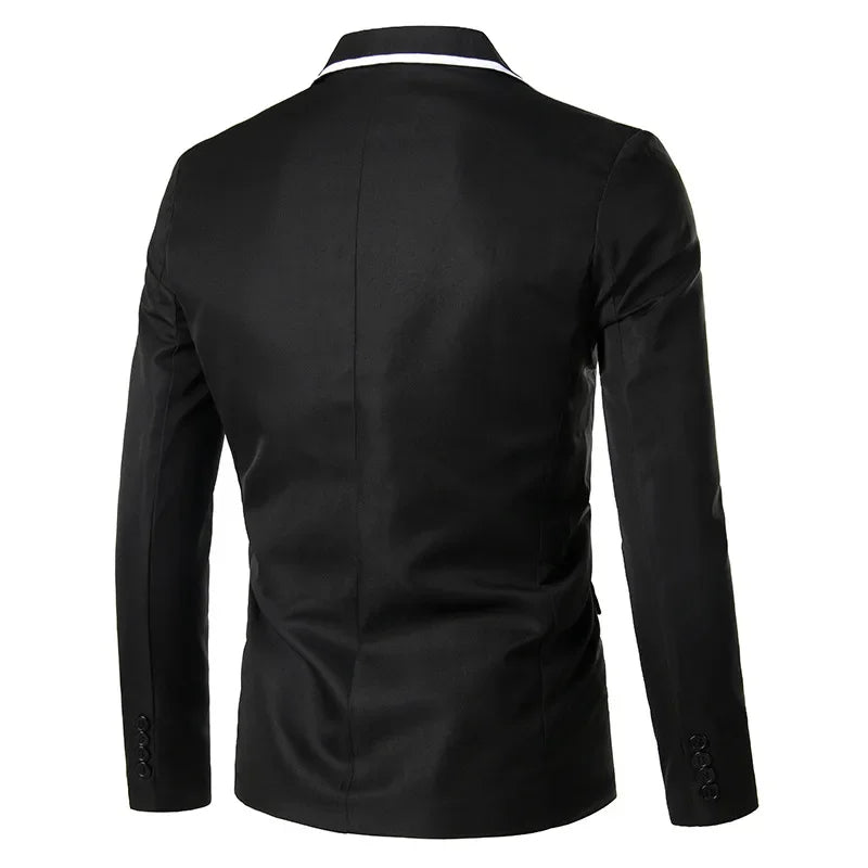 2023 Slims Men's Western-style Blazer Speed Selling Fashionable Solid Color Business Suit Casual Scene