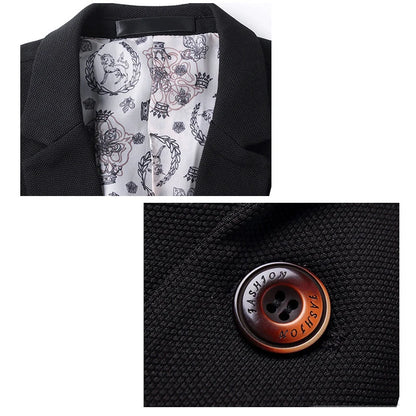 Men's Smart Casual Suit Blazers Slim Fit Sport Coat Fashion Formal Dress Groom Marriage Suit Coat Spring Autumn Outwear