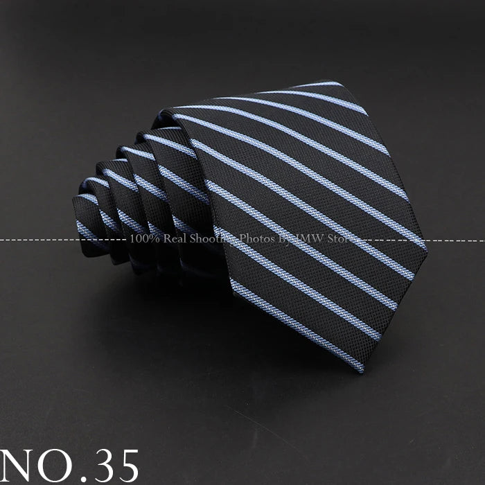 New Design Wedding Men Tie Black Solid Striped Paisley Flower Neckties Men Business Dropshipping Groom Collar Accessories Gift