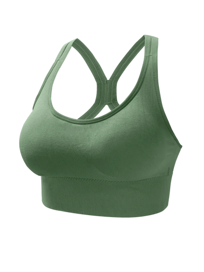 Sports Seamless Comfy & Breathable Push Up Yoga Tank Bra@W4