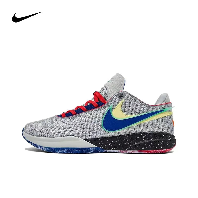 Nike Lebron 20 shock-absorbing durable wrapped supportive low cut Air Zoom practical basketball shoes for men and women