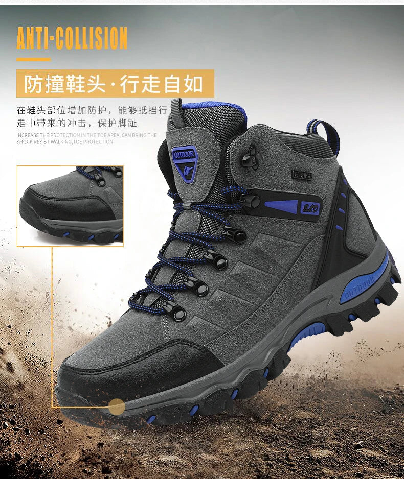 Men's Boots Men Hiking Boots Outdoor Work Shoes Anti Puncture Safety boots man Anti Slip Sneakers Couples Ankle boots for women