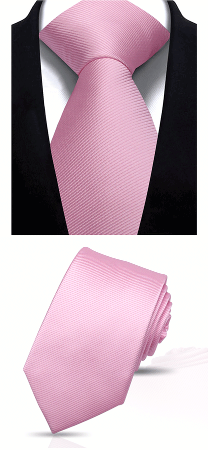 Solid Tie 7.5cm Necktie For Men Fashion Wedding Ties Slim Blue Gray Classic Neckties Men Business Jacquard Woven Classic Gravats