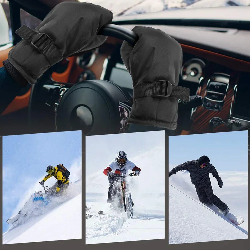 Outdoor Ski Gloves Waterproof Gloves with Touchscreen Function Thermal Snowboard Gloves Warm Motorcycle Snow Gloves Men Women