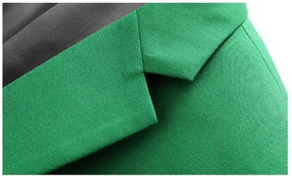 New Men Pure Colour Business Social Office Suit Slim Fit Jacket Fashion Simple Groom Wedding Tuxedo Dress Blazers Coats