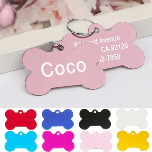 Personalized Dog Tag Pet Cat Dog Id Tag Free Engraving Name Dog Collar Puppy Pendant Dog Accessories for Small Medium Large Dogs