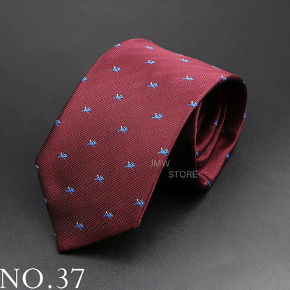 New Design Wedding Men Tie Green Wine Red Paisley Flower Animal Neckties Men Business Dropshipping Groom Collar Accessories Gift