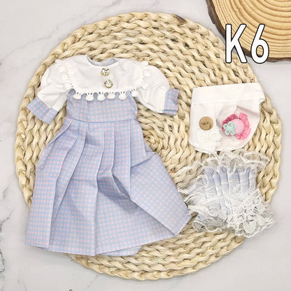 30cm Bjd Dolls Princess Full Set 1/6 Anime Bjd With Clothes 23 Joint Movable Body 3D Eyes Girls Dress Up Birthday Gifts Toys
