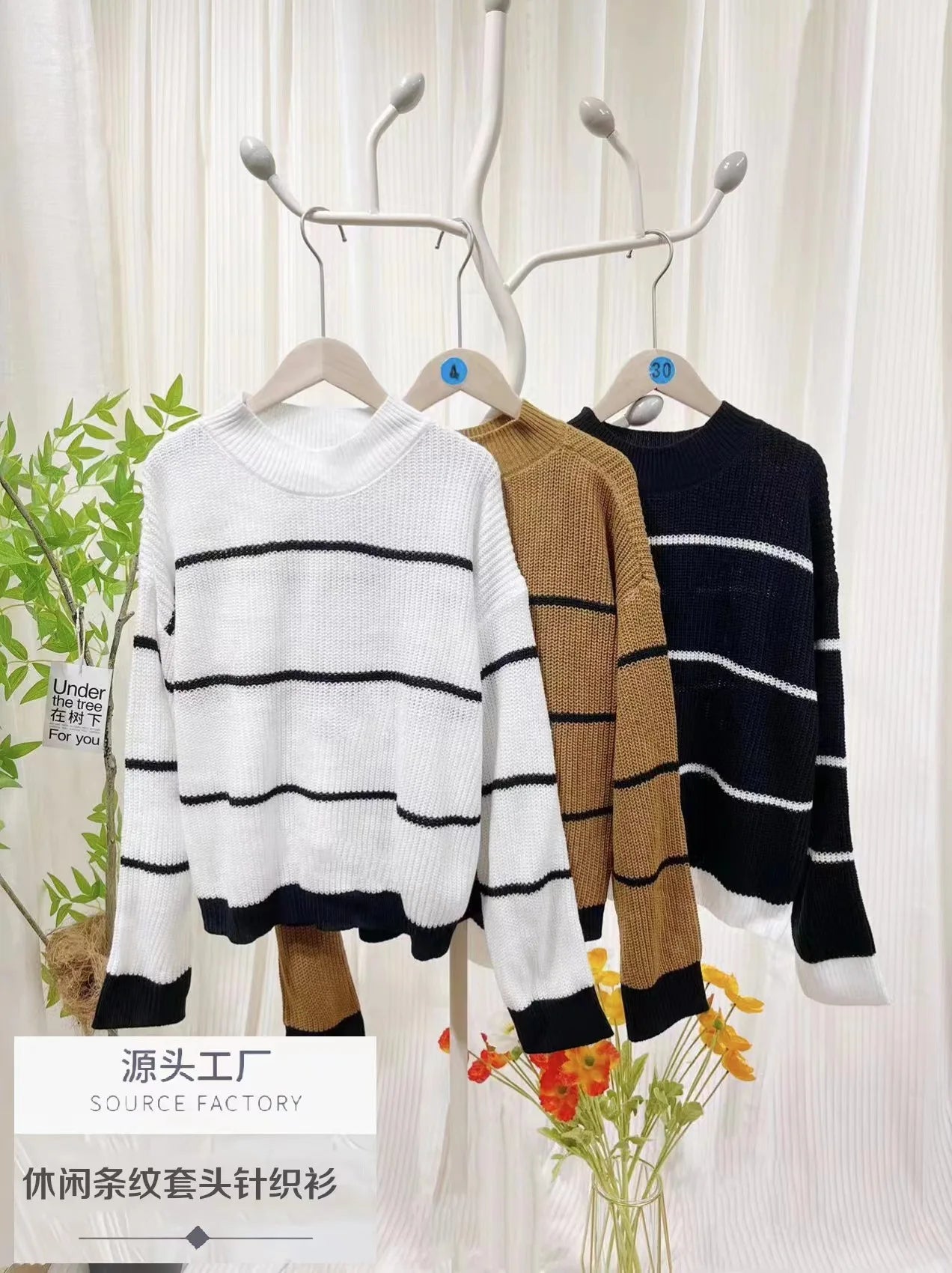 Sell Fast Knitted Sweater Casual Loose Fit Long Sleeve Pullover Turtle Neck Polo European American E-commerce