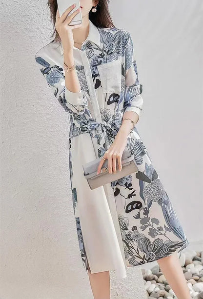 Midi Spring Autumn Women's Long Sleeve Dresses New In Female Dress Features Retro Harajuku Winter 2025 Fashion One-piece Full G