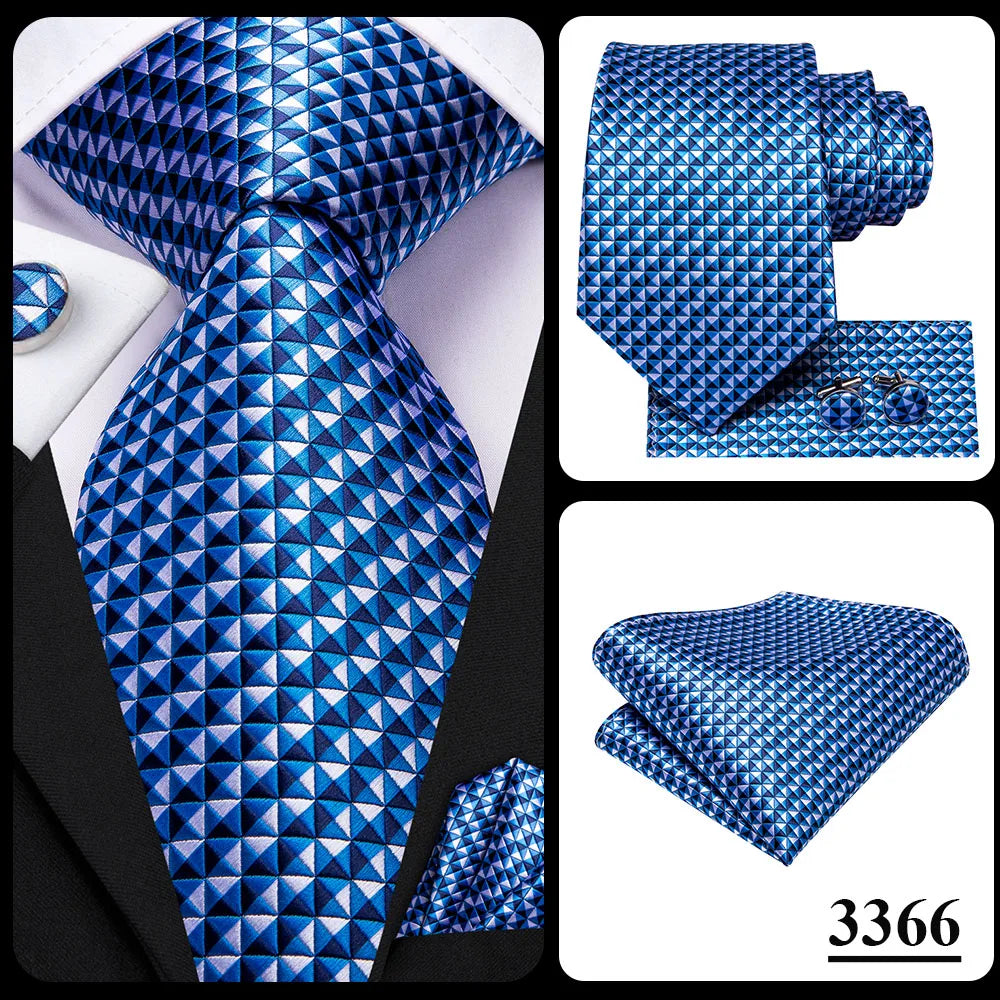 Hi-Tie 8.5cm Business Black Solid Paisley 100% Silk Men's Tie Neck Strip Ties for Men Formal Luxury Wedding Neckties Gravatas