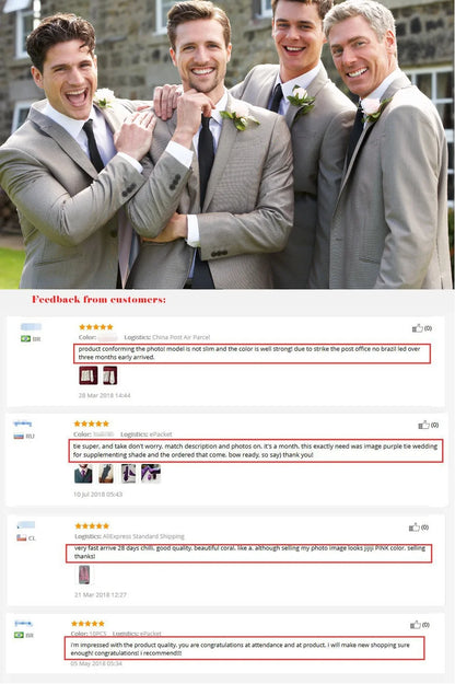 Solid White Polyester Ties for Men Wedding Party Suits Accessories 8cm Neck Tie Handkerchief Cufflinks Gift for Husband
