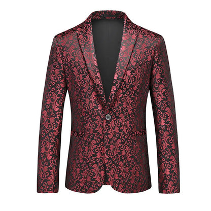 2024 New Men Business Social Suit Jacket Summer Male Single breasted Thin Dress Male Jacquard Blazers Coats