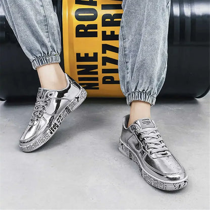 Gold-colored 36-42 Mens Chinese Style Shoes Casual Husband Sneakers Skate Trainers Sport Deporte Sapatenos Shouse