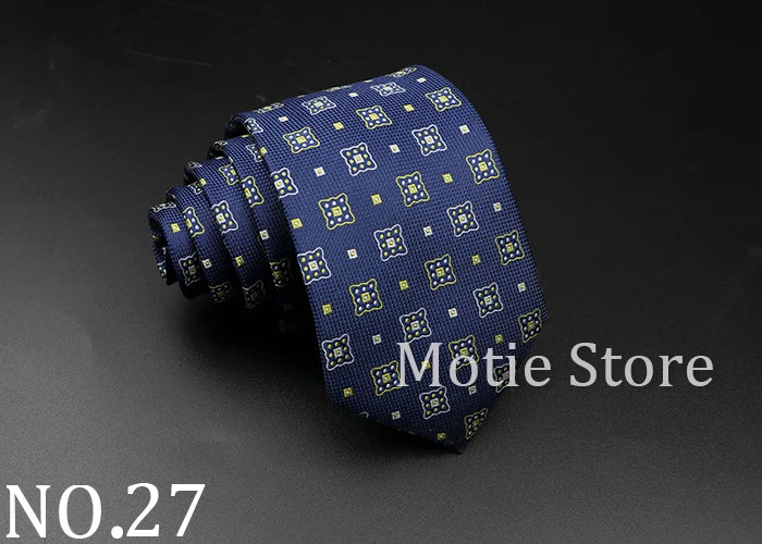 New Style Fashion Jacquard Floral Paisley Necktie Polyester Male Narrow Red Blue Tie Suit Shirt Gift For Men Accessory Gravatas