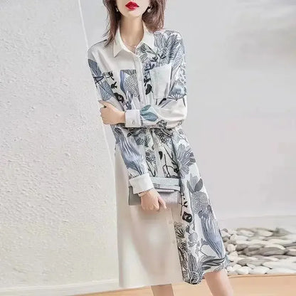 Midi Spring Autumn Women's Long Sleeve Dresses New In Female Dress Features Retro Harajuku Winter 2025 Fashion One-piece Full G