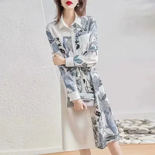 Midi Spring Autumn Women's Long Sleeve Dresses New In Female Dress Features Retro Harajuku Winter 2025 Fashion One-piece Full G