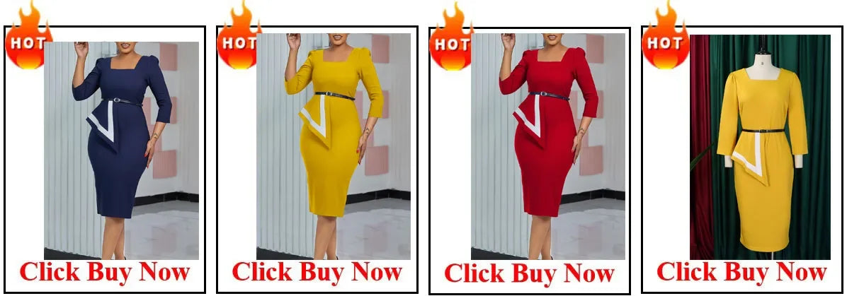 Polyester African Dresses for Women Elegant African Short Sleeve Black Red Blue Knee-length Dress African Wedding Party Dress