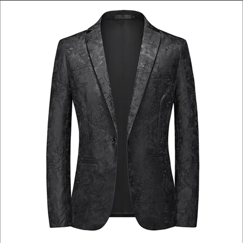 2024 New Men Business Social Suit Jacket Summer Male Single breasted Thin Dress Male Jacquard Blazers Coats