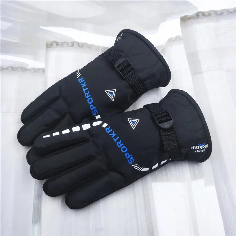 Winter Warm Cycling Glove Skiing Quick Drying Thick Inner Mitten Non-slip Snow Shoveling Gloves Mountaineering Windproof Mittens