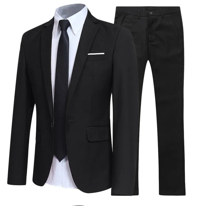 Men Suits For Business Wedding Elegant Blazers 2 Pieces 3 Sets Formal Full Ternos Marriage Clothes Pants Jackets Luxury Costume