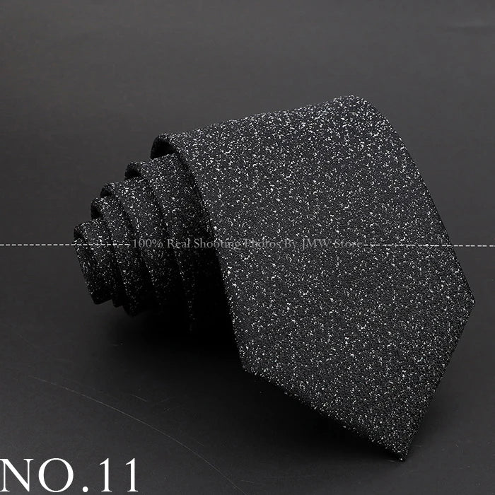 New Design Wedding Men Tie Black Solid Striped Paisley Flower Neckties Men Business Dropshipping Groom Collar Accessories Gift