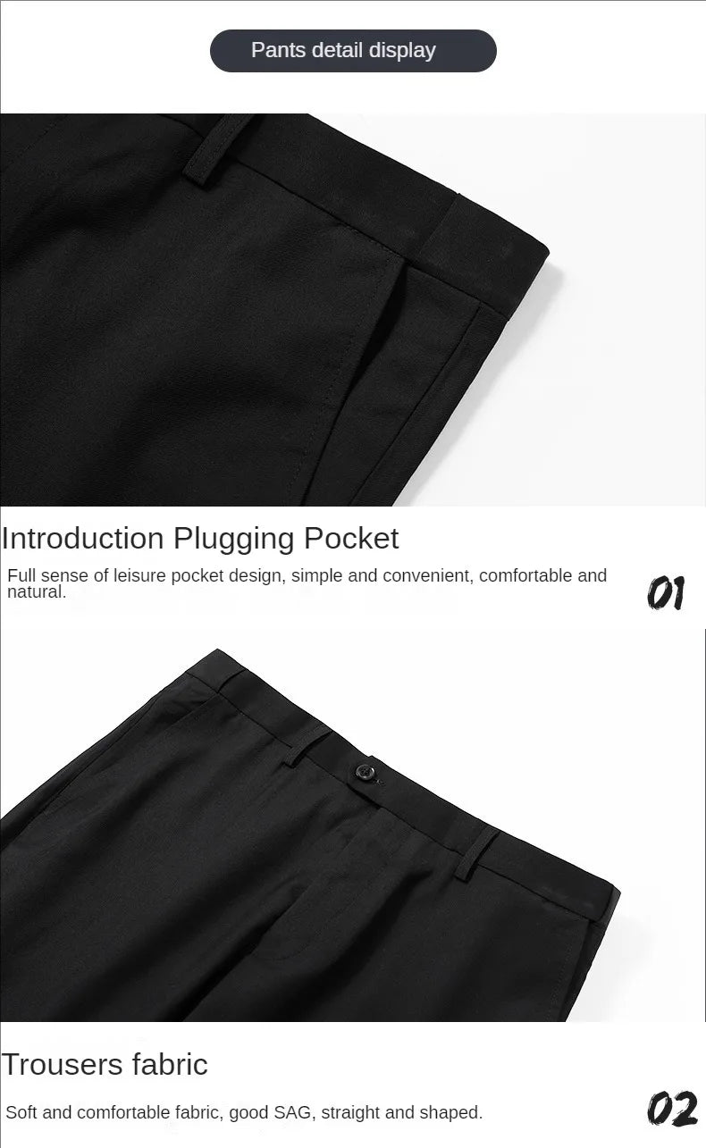 Suit For Men Elegant Wedding 3 Pieces 2 Sets Blazers Full Jackets Vest Pants Formal Fashion Luxury Coats 2025 Classic Costume