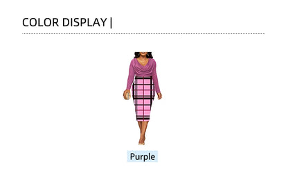 Women's Digital Printing V Neck Long Sleeve Dresses Slim Hip Lifting Sexy Fashion Plus Size Best Choice for Autumn