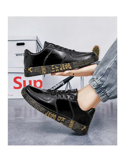 Gold-colored 36-42 Mens Chinese Style Shoes Casual Husband Sneakers Skate Trainers Sport Deporte Sapatenos Shouse