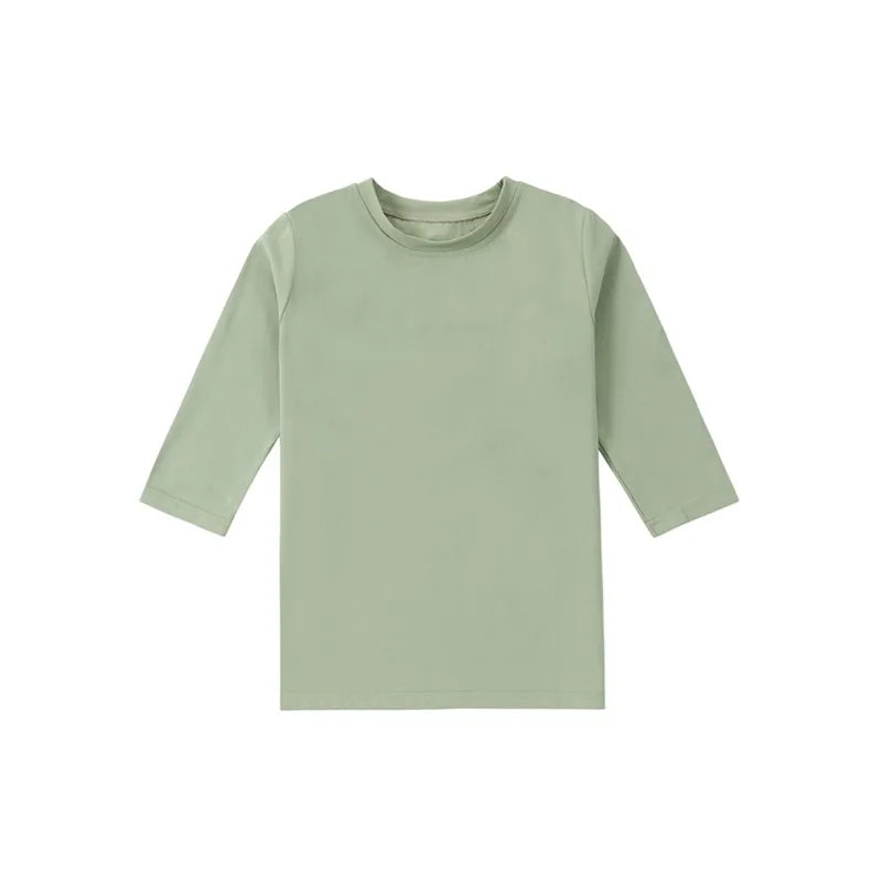 AP 2025 SS washed green denim Fringe collection boys girls fashion cotton jeans dress shirt skirt family clothing
