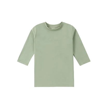 AP 2025 SS washed green denim Fringe collection boys girls fashion cotton jeans dress shirt skirt family clothing