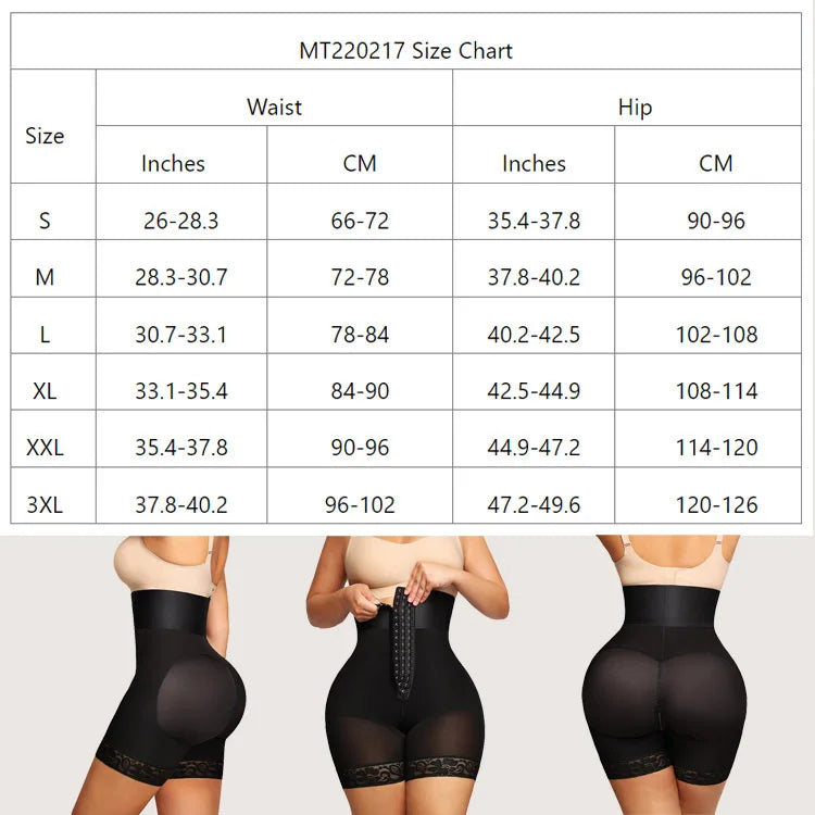 New Women Fajas Colombianas Shapewear 3 Boned Sculpt Booty Shorts High Waist Trainer Body ShaperTummy Control Underwear Shaping