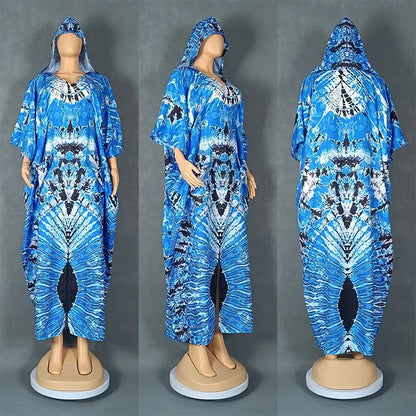 2025 African Dresses for Women Traditional Africa Clothing Dashiki Ankara Outfits Gown Abayas Robe Muslim Kaftan Maxi Long Dress
