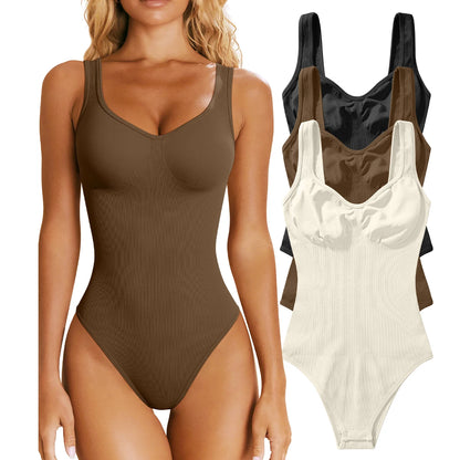 Style Sexy Casual Ladies Jumpsuit Bandage Backless Seamless Hot Spring Vacation Women's Bodysuit