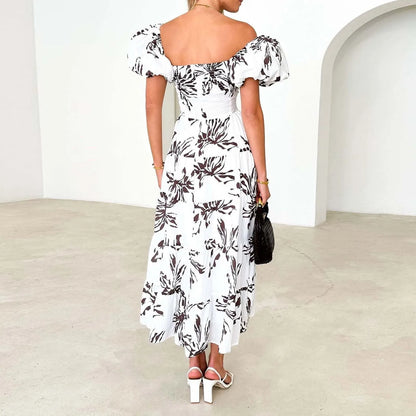 Vestidos Para Mujer Spring Formal Dresses For Women V-Neck Floral Long Dress Casual Summer Dresses For Women Floral Formal Dress