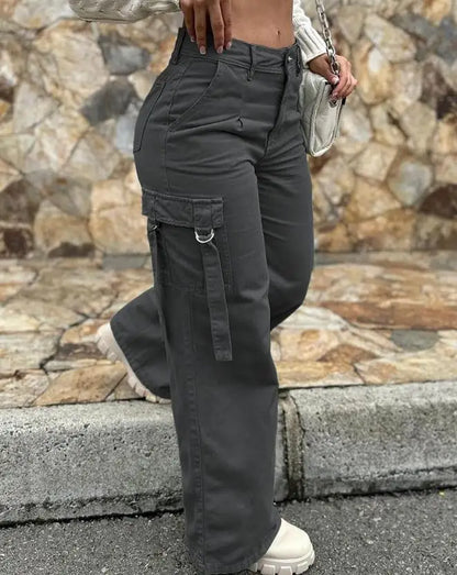 Casual Women's Tight Fitting Small Leg Pants Diagonal Cross Buckle Tight Pants Women's Sports Yoga Pants Women Pants High Waist