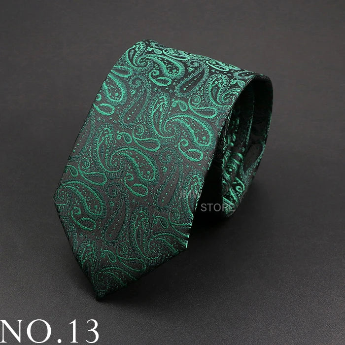 New Design Wedding Men Tie Grey Brown Green Paisley Flower Neckties Men Business Dropshipping Groom Collar Accessories Gift