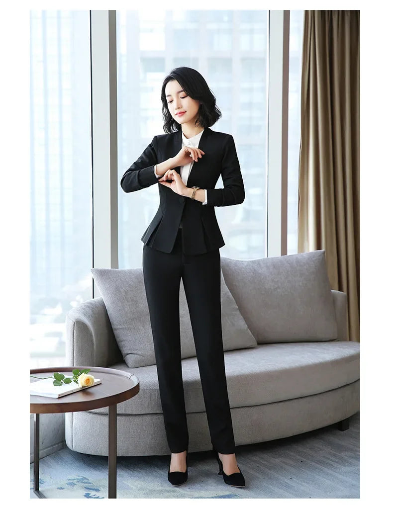 Elegant Red Western-style Suit Jacket For Women Fashionable Professional Attire For Hosting Events Job Interviews