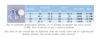 Summer New Girl Fashion Dress Small Chrysanthemum Hanging Strap Big Bow Princess Dress Party Dress 0-3 Years Old