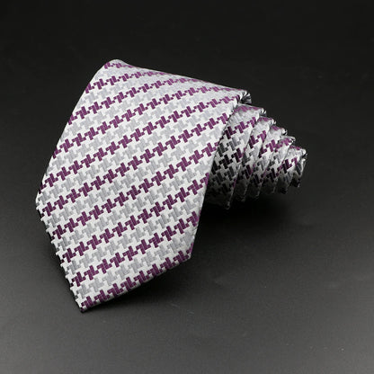 8 cm Tie Gravatas Newest Design Woven 8 cm Silk Necktie Wedding Business Suit Accessories Blue Man Dot Fit Group Party Office