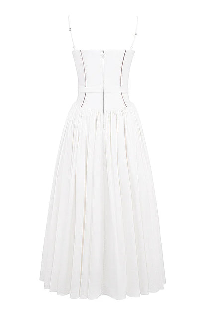 Spring Floral Print Chiffon Holiday Beach Dress Women Sexy V Neck Backless Sling Long Dress Summer Sleeveless Pleated Maxi Dress