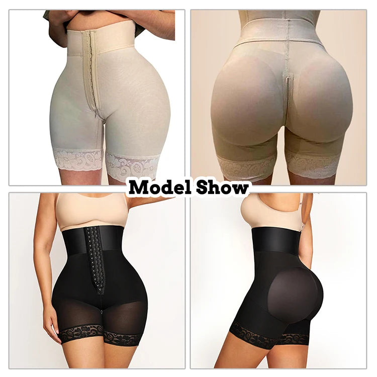 High Waist Shaper Panties Hip Buttock Lifter Belly Control Shorts Sexy Lace Shapewear Slimming Girdles Women Intimate Underwear