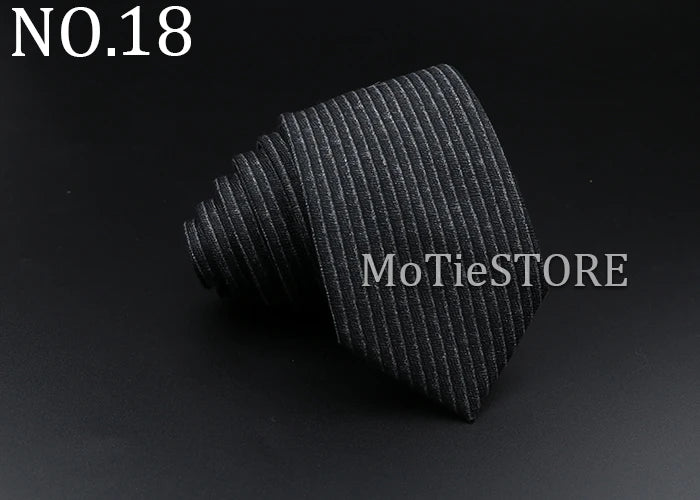 Men's Plaid Tie Cotton Black Grey Red Necktie Handmade Wool Narrow Collar Ties Wedding Business Party Suit Shirt Gift Accessory