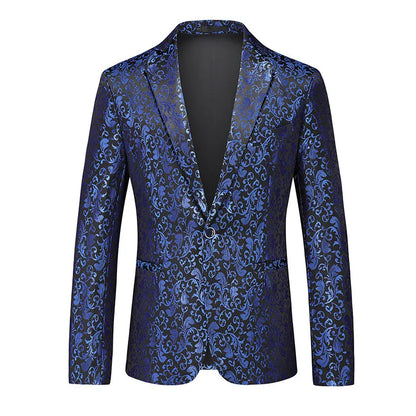 2024 New Men Business Social Suit Jacket Summer Male Single breasted Thin Dress Male Jacquard Blazers Coats