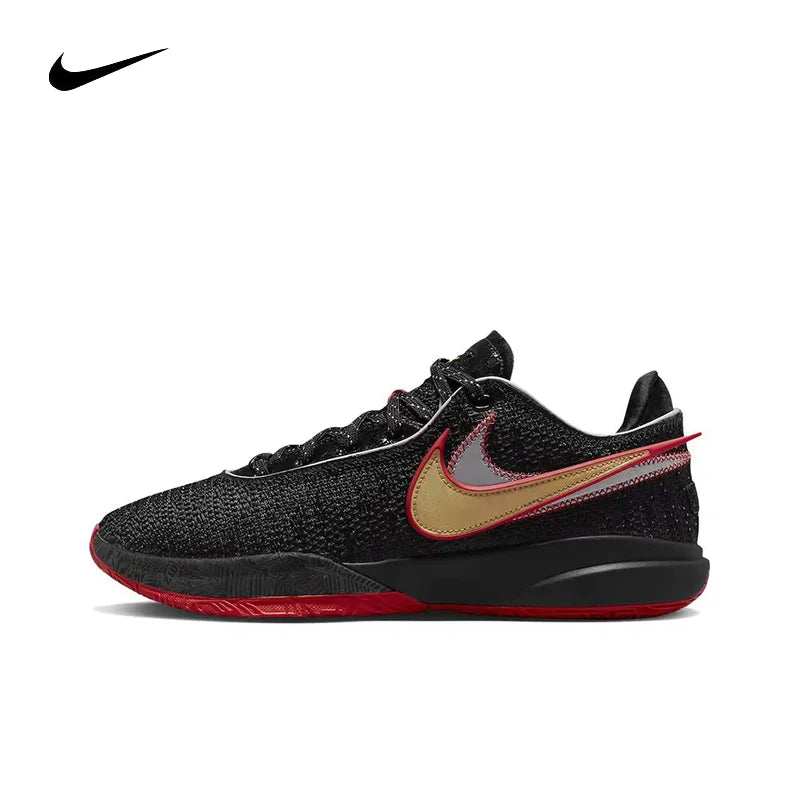 Nike Lebron 20 shock-absorbing durable wrapped supportive low cut Air Zoom practical basketball shoes for men and women