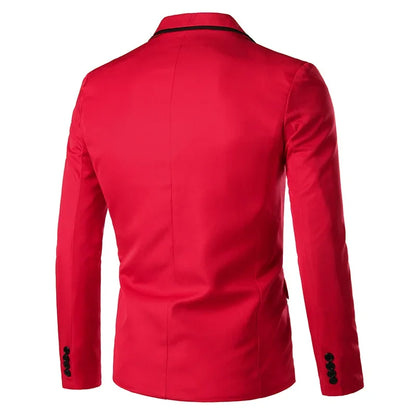 2023 Slims Men's Western-style Blazer Speed Selling Fashionable Solid Color Business Suit Casual Scene